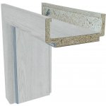 Solodoor Obložková zárubeň 90 P, 930 × 1980 × 16 mm, fólie, tloušťka zdi: 95–115 mm, pravá, Earl Grey 701000002931 – HobbyKompas.cz