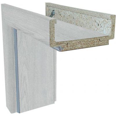 Solodoor Obložková zárubeň 90 P, 930 × 1980 × 16 mm, fólie, tloušťka zdi: 95–115 mm, pravá, Earl Grey 701000002931 – HobbyKompas.cz