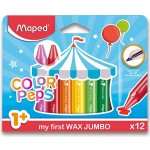 Maped Voskovky Color'Peps Wax Jumbo 12 barev trojhranné – Zboží Mobilmania