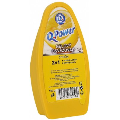 Q Power gelový osvěžovač vzduchu citron 150 g