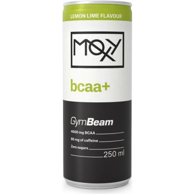 MOXY bcaa+ Energy Drink 250 ml - GymBeam citrón limetka 1430 g