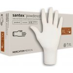 Mercator Medical Santex Jednorázové latexové pudrované bílé 100 ks – Hledejceny.cz