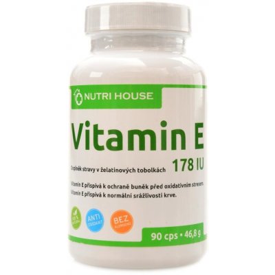 Nutrihouse - Vitamín E 90 kapslí – Hledejceny.cz