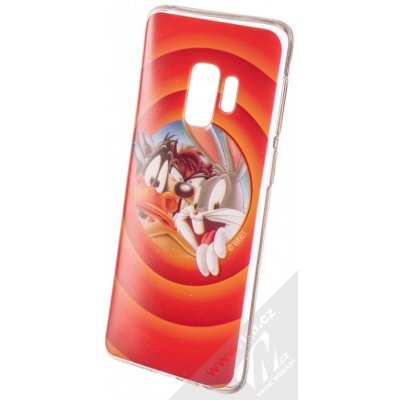 Pouzdro Warner Bros Looney Tunes 002 s motivem Samsung Galaxy S9 červené