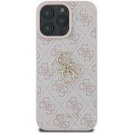 Guess PU 4G Metal Logo Zadní pro iPhone 16 Pro Pink – Zboží Mobilmania
