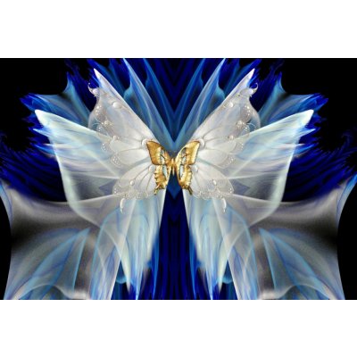 Norimpex Diamantové malování Zlatý motýlek 30 x 40 cm – Hledejceny.cz