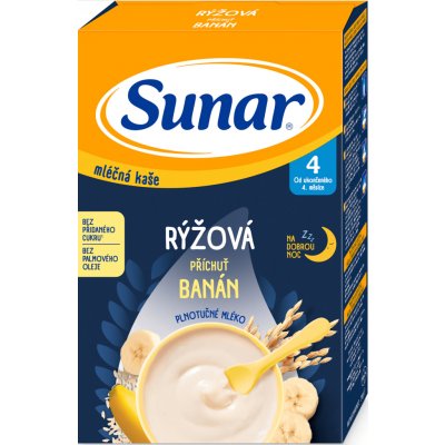 Sunar mléčná kaše Rýžová banán 210 g – Zboží Mobilmania