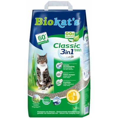 Biokat’s Classic 3 v 1 fresh podestýlka 18 l – Zboží Mobilmania