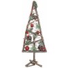 Vánoční stromek Anděl Přerov Dřevěný strom s červenými doplňky 57 cm