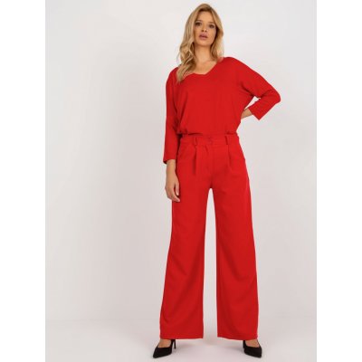 Italy Moda elegantní široké kalhoty dhj-sp-15679-1.35x-red – Zboží Mobilmania