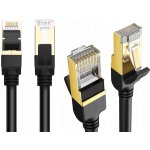 Ugreen NW107 RJ45 Round, Cat.7, STP, 2m, černý – Zboží Živě