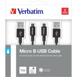 Verbatim 48874 USB/micro USB, 1m + 1m, černý, 2ks – Hledejceny.cz