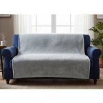 Mybesthome Přehoz na sedačku - pohovku - deka LUIZ 200x220 cm stříbrná – Hledejceny.cz