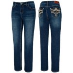 Dámské westernové jeans kalhoty DIAMOND – Zbozi.Blesk.cz