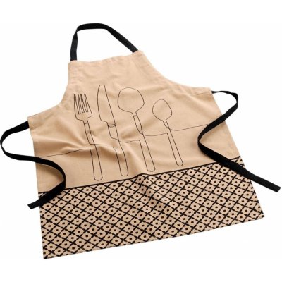Douceur d'intérieur Kuchyňská zástěra Cuisline recyklovaná bavlna béžová – Hledejceny.cz
