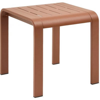 DEOKORK Hliníkový boční stolek 50x50 cm ISABELLA terracotta – Hledejceny.cz