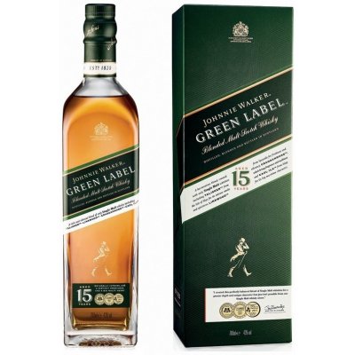 Johnnie Walker Green Label 15y 0,7 l 43% (holá láhev) – Hledejceny.cz