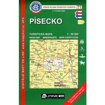 Písecko mapa 1:50 000 č. 71