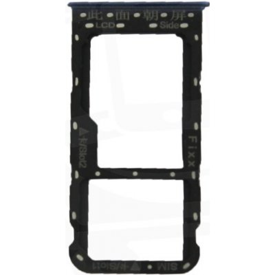 Držák SIM a microSD Huawei PSMART (FIGO-L31) modrý, originální - 51661HSE – Zboží Živě