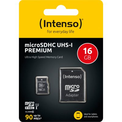 Intenso microSDHC 16 GB Premium UHS-I 3423470 – Zboží Živě