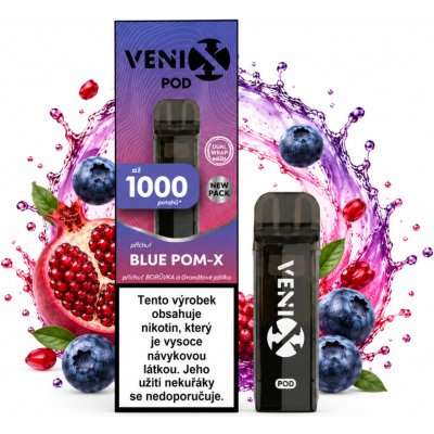 Venix Max Pod Blue Pom-X 20 mg 900 potáhnutí 1 ks – Hledejceny.cz