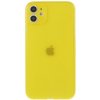 Pouzdro a kryt na mobilní telefon Apple Pouzdro AppleKing ultra tenké matné z tvrdého plastu iPhone 11 - žluté