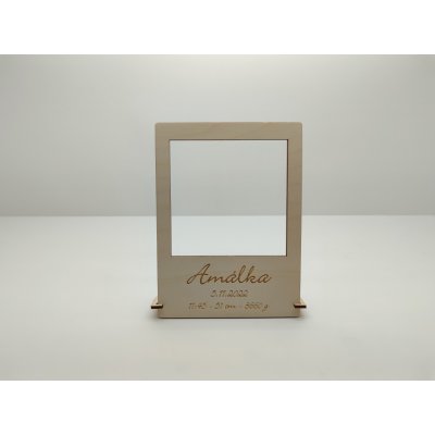 Magnetický fotorámeček se jménem a údaji o narození - D-decor – Zboží Živě