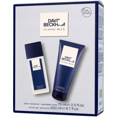 David Beckham Classic Blue pro muže, deodorant v přírodním spreji 75 ml sprchový gel 200 ml – Zbozi.Blesk.cz