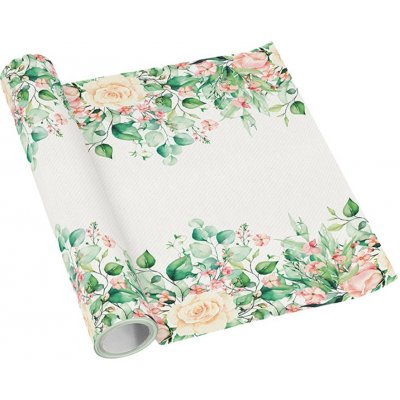 Airlaid Středový pás Flower Moments 455673 40cmx24m – Hledejceny.cz