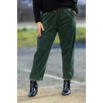 Manšestrové kalhoty do gumy MARLEY Vínová – Zboží Mobilmania