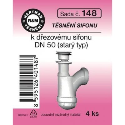 HARTMAN těsnění k starému dřezovému sifonu, sada č. 148 – Zboží Dáma