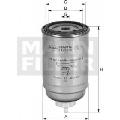 MANN FILTER Palivový filtr WK 12 290/1