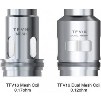 Smoktech TFV16 Dual Mesh žhavicí hlava nerez 0,12ohm – Hledejceny.cz