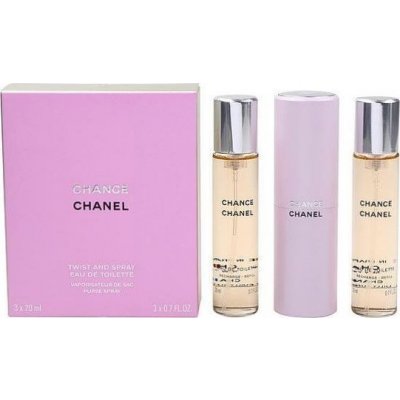 Chanel Chance EDT Refillable 3 x 20 ml pro ženy dárková sada – Zboží Mobilmania