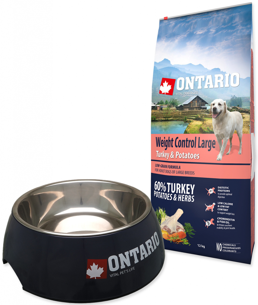 Ontario Weight Control Large turkey & potatoes 12 kg