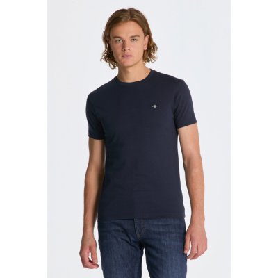 Gant SLIM Shield SS t-shirt evening blue – Zboží Mobilmania