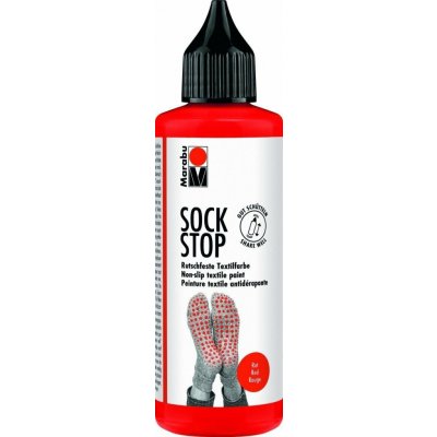 Marabu Sock Stop Protiskluzová barva červená 90 ml – Hledejceny.cz