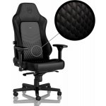 Noblechairs HERO Genuine leather, černá/černá – Zboží Dáma