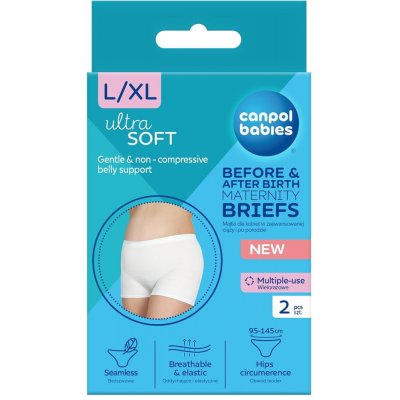 Canpol Babies kalhotky pro ženy v pokročilém těhotenství a po porodu 16/000 2 ks. bílá – Hledejceny.cz