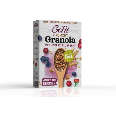 Avena GoFit Gofit brusinkovo-borůvková granola 250 g – Hledejceny.cz
