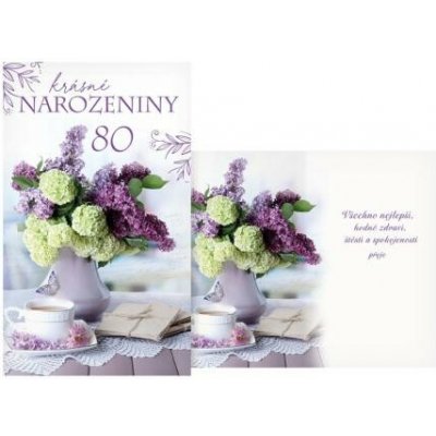 MFP přání k narozeninám 80 M11-609 T PRANI_T_2503 – Zboží Mobilmania