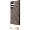 Pouzdro a kryt na mobilní telefon Samsung Guess 4G Charm Samsung Galaxy S23 Ultra Brown GUHCS23LGF4GBR