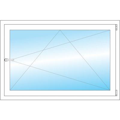 OKNA HNED 120x80 cm (1200x800 mm) bílé otevíravé a sklopné pravé – Zbozi.Blesk.cz