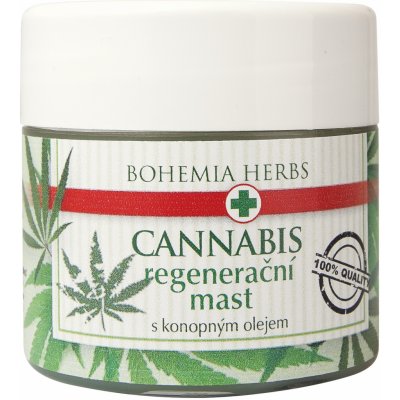 Bohemia Gifts & Cosmetics Cannabis konopný olej regenerační mast pro suchou a popraskanou pokožku 120 ml – Zboží Mobilmania