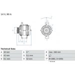 generátor BOSCH 0 986 041 800