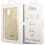 Pouzdro Guess PC/TPU Glitter Flakes Metal Logo iPhone 14 zlaté – Hledejceny.cz