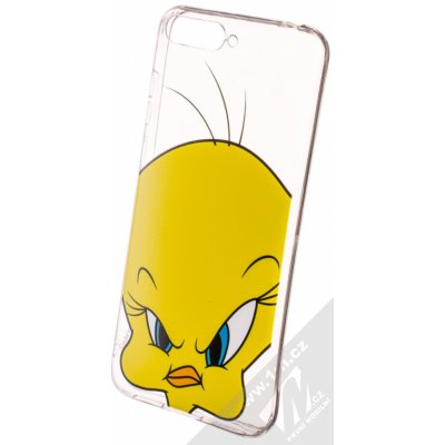 Pouzdro Warner Bros Looney Tunes Tweety 002 Huawei Y6 2018 čiré