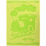 Profod Dětský ručník Train 30 x 50 cm Zelená – Zboží Mobilmania