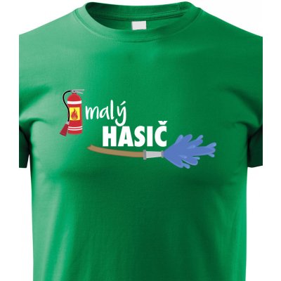 triko Malý hasič zelená – Sleviste.cz