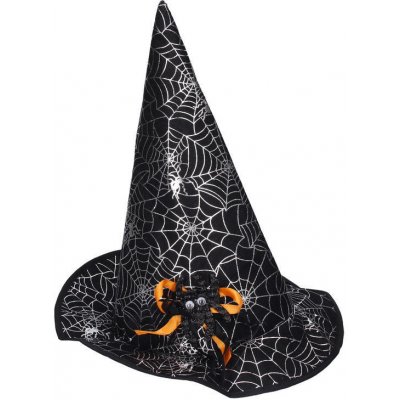 Wiky Čarodějnický klobouk s pavoukem 32x30cm – Zboží Mobilmania